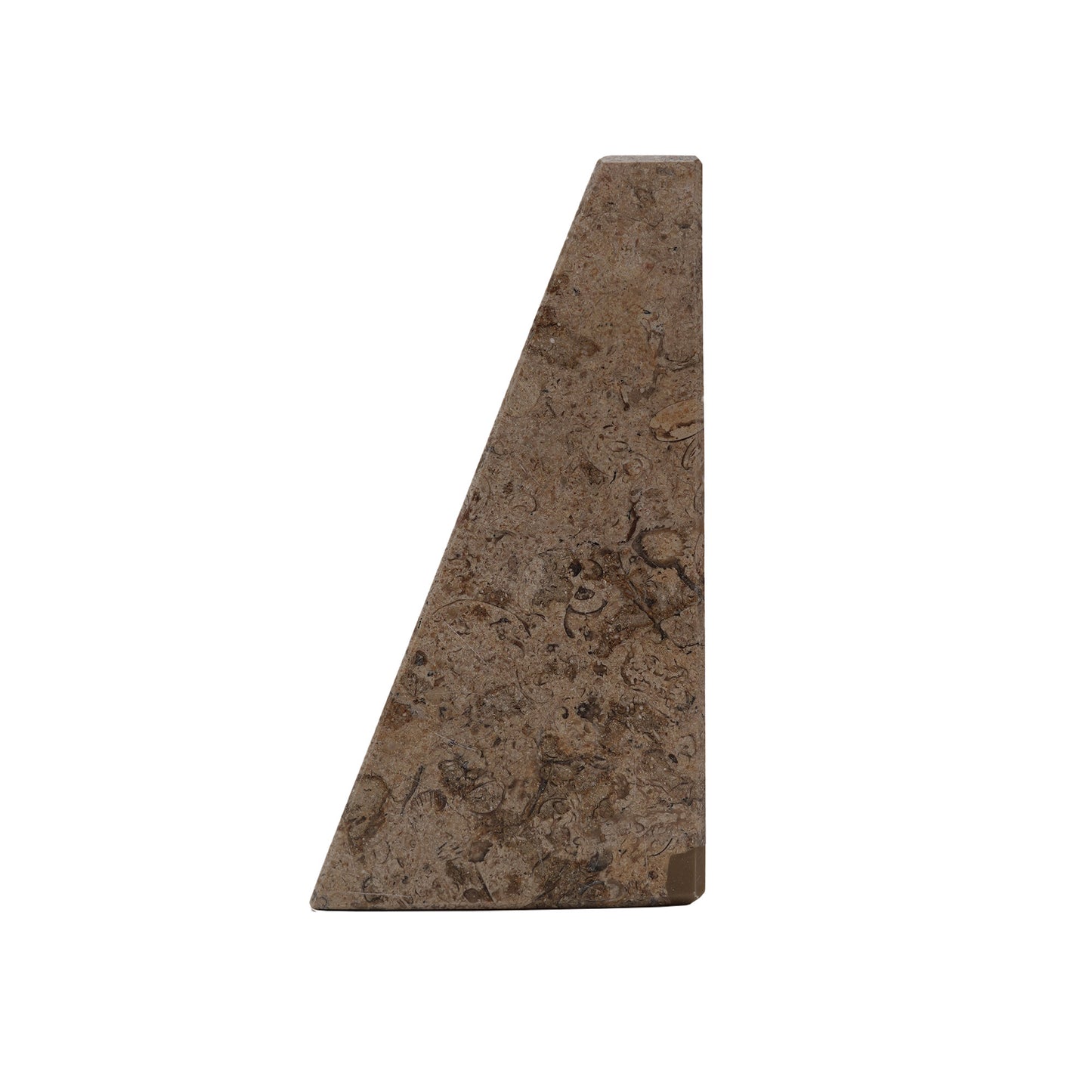 Classic Bookend - Fossil Stone