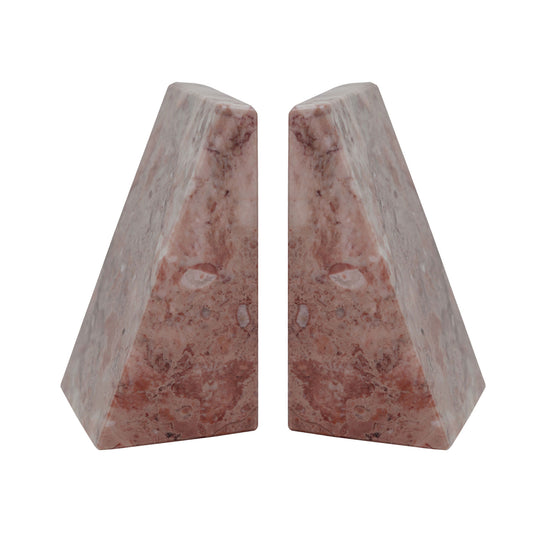 Classic Bookend - Pink Marble