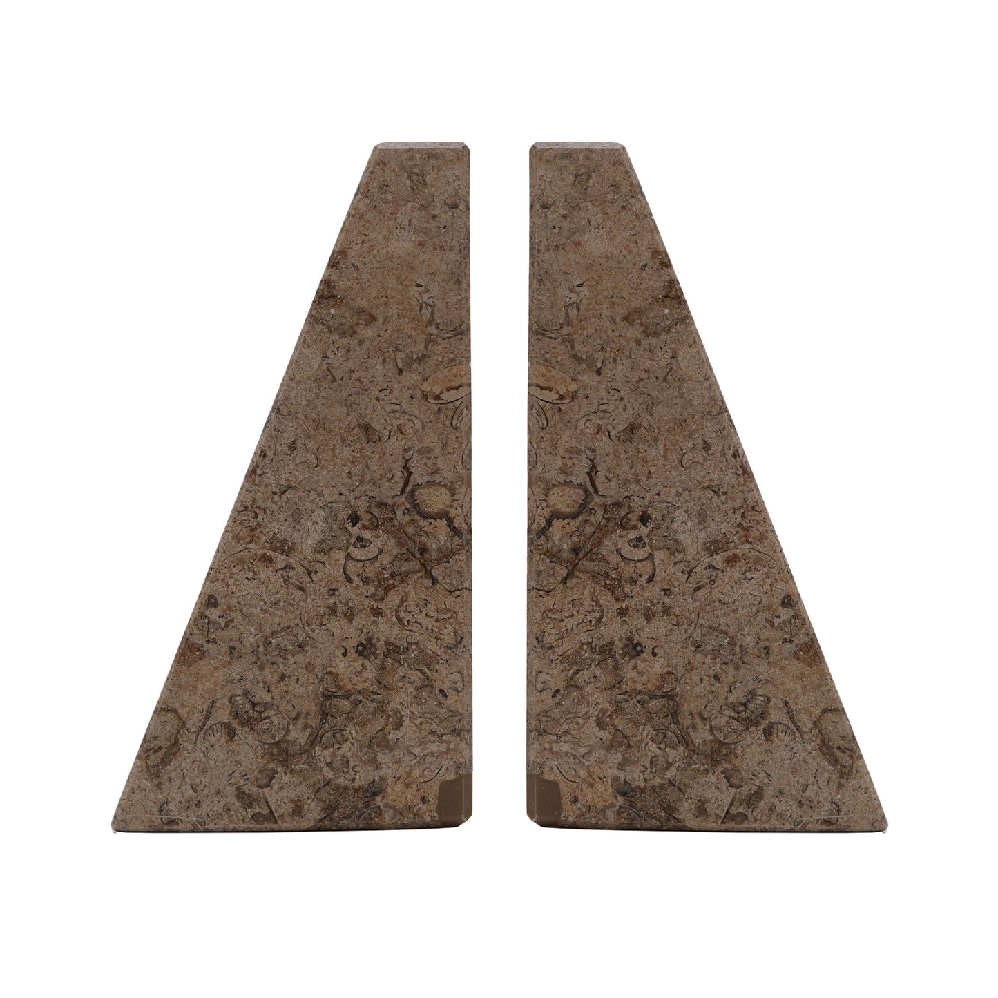 Classic Bookend - Fossil Stone