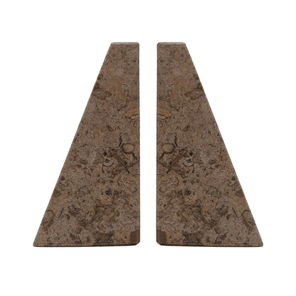Classic Bookend - Fossil Stone