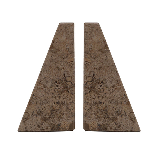 Classic Bookend - Fossil Stone