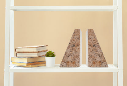 Classic Bookend - Fossil Stone